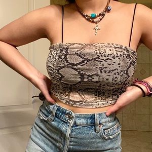 Snakeskin Party Top
